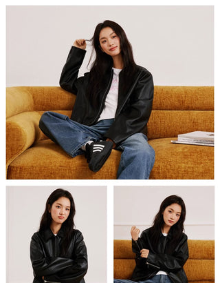 Retro Leather Coat