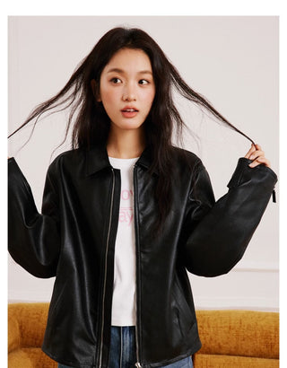 Retro Leather Coat