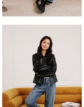 Retro Leather Coat