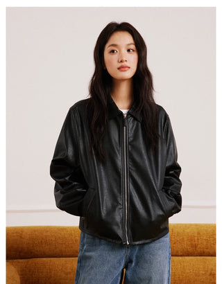 Retro Leather Coat
