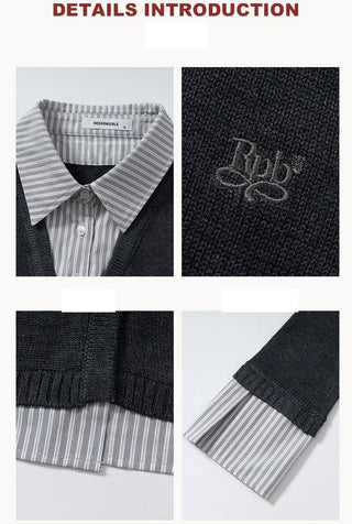 V-Neck Cardigan Top