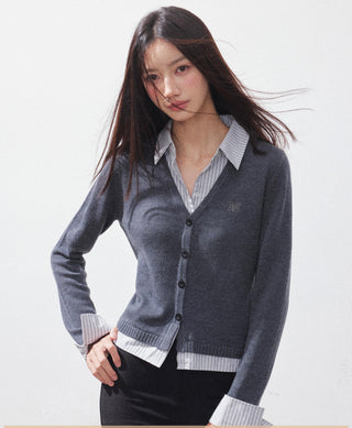 V-Neck Cardigan Top