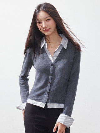 V-Neck Cardigan Top