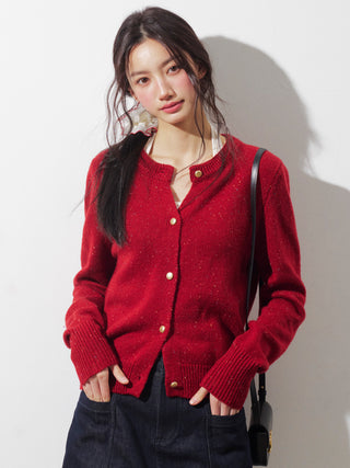 Red Knit Cardigan