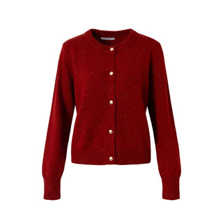 Red Knit Cardigan
