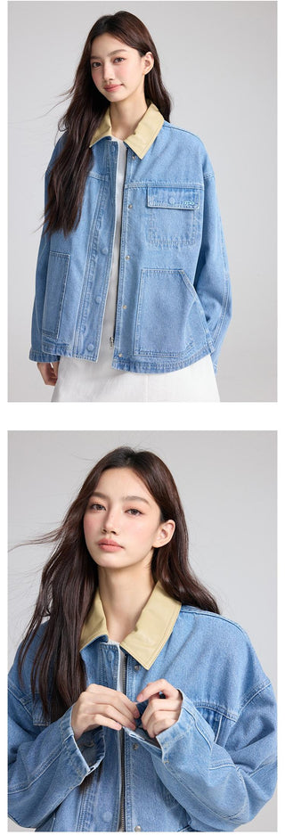 Contrast Denim Jacket