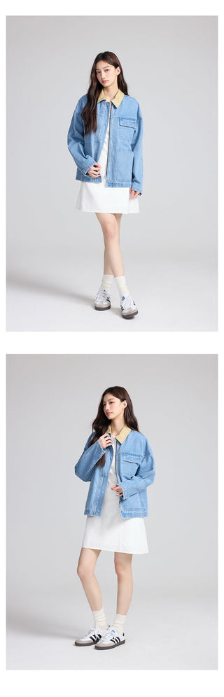 Contrast Denim Jacket