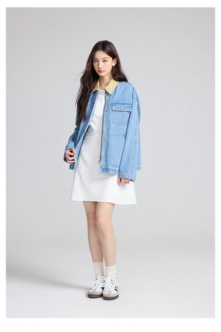 Contrast Denim Jacket