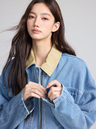 Contrast Denim Jacket