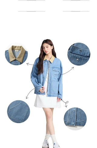 Contrast Denim Jacket