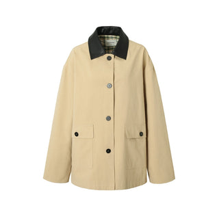 Check Trench Coat