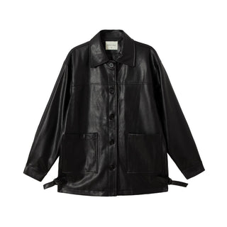 Black Leather Trench