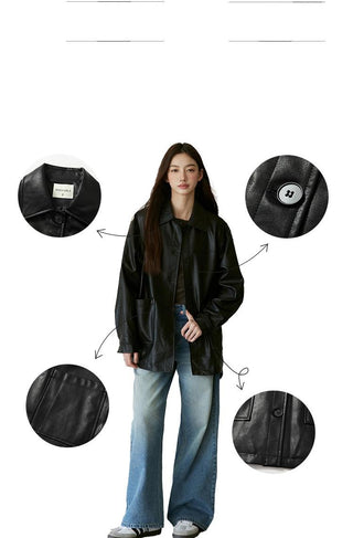 Black Leather Trench