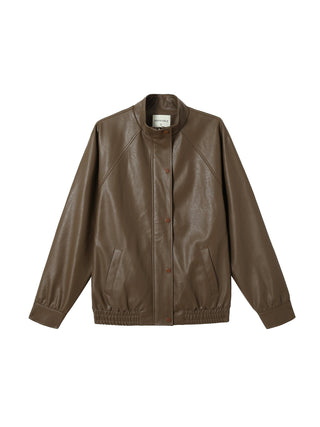 Brown PU Jacket