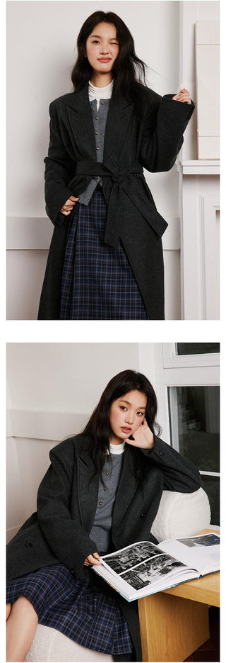 Gray Wool Trench
