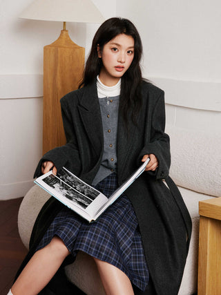 Gray Wool Trench
