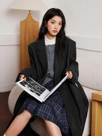 Gray Wool Trench