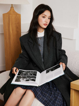 Gray Wool Trench