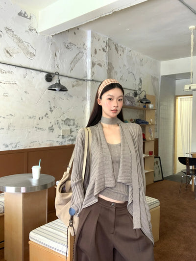 loose knit cardigan