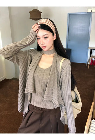 loose knit cardigan