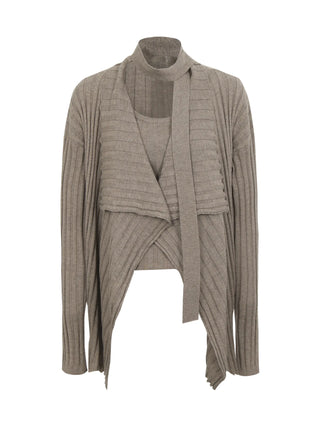 loose knit cardigan
