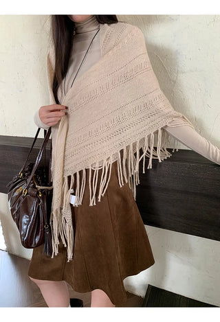beige suede skirt