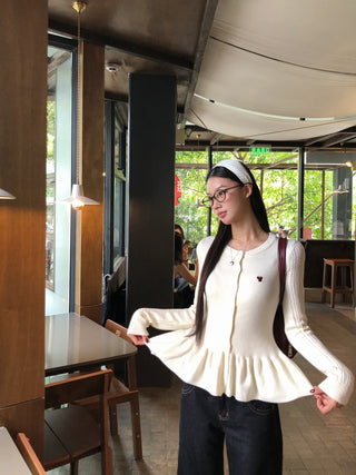 design knit cardigan