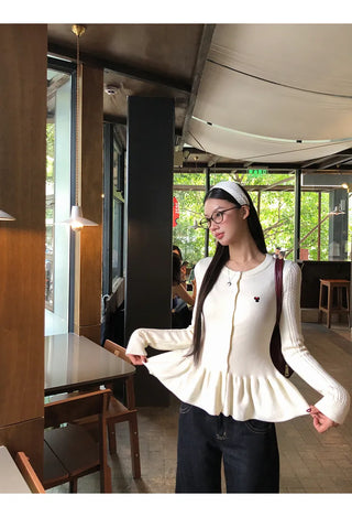 design knit cardigan