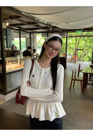 design knit cardigan