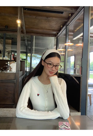 design knit cardigan