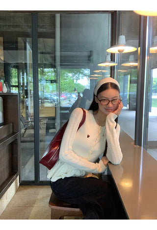 design knit cardigan