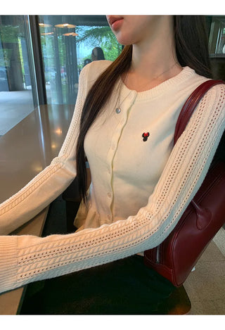 design knit cardigan