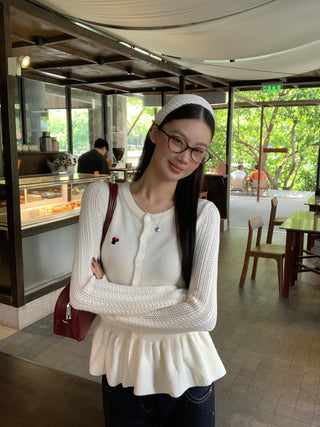 design knit cardigan