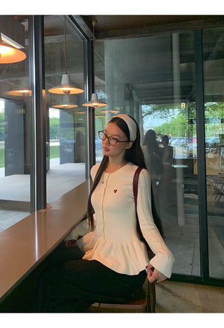 design knit cardigan