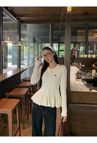 design knit cardigan