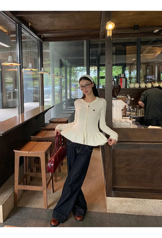 design knit cardigan