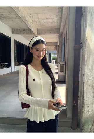 design knit cardigan