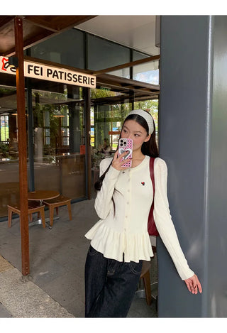 design knit cardigan