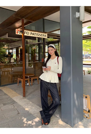 design knit cardigan