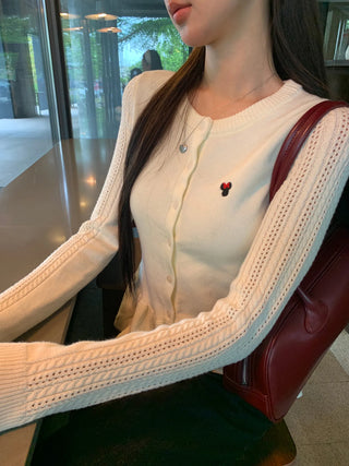 design knit cardigan