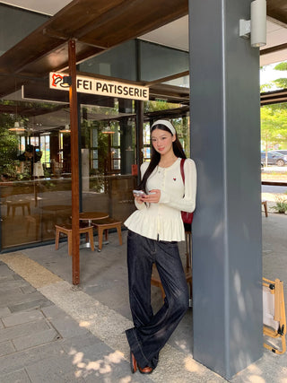 design knit cardigan