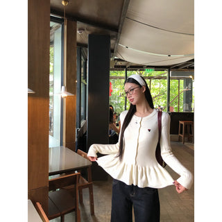 design knit cardigan