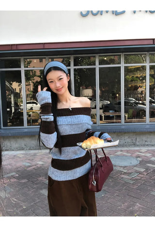 off-shoulder sweater
