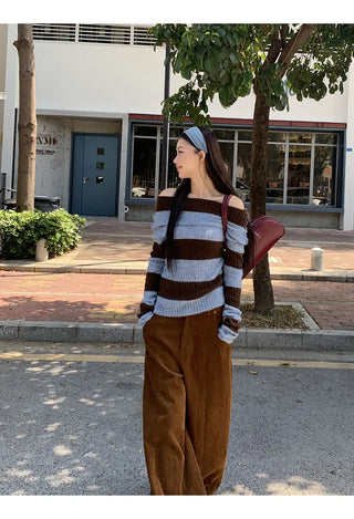 off-shoulder sweater