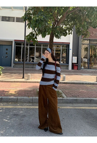 off-shoulder sweater