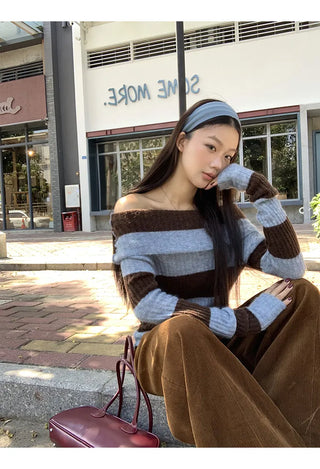 off-shoulder sweater