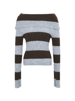 off-shoulder sweater