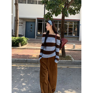 off-shoulder sweater