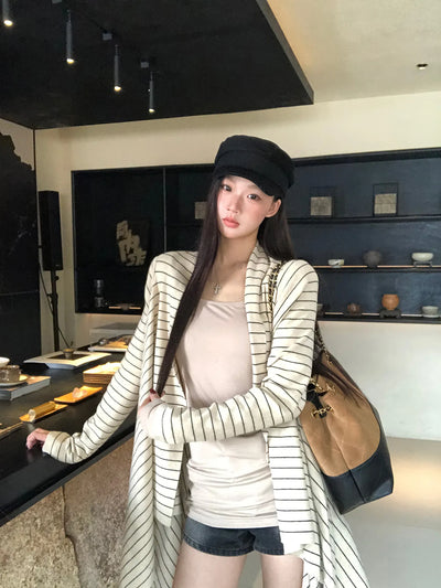 mid-length cardigan