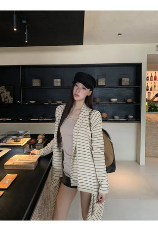 mid-length cardigan